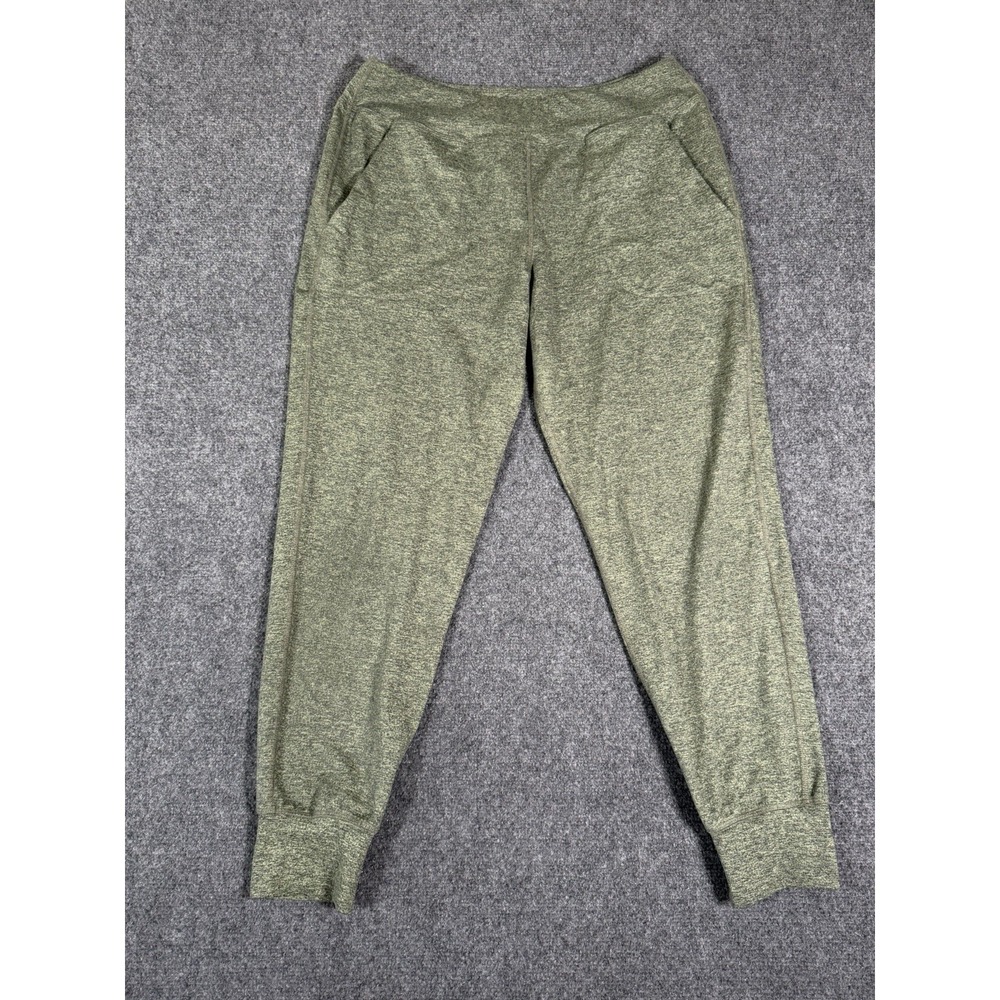 Rabbit Running Jogger Womens Large Heather Green Activewear Gym Casual Pants 28"
